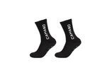 Sportsocken CAMANO "2er Pack", Damen, Gr. 39-42, schwarz, 71% Polyester, 24% Baumwolle, 4% Elastodien, 1% Elasthan, bestickt, Socken Sportsocken