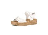 Plateausandaletten GABOR "Plateau Sandale", Damen, Gr. 37,5, weiß (creme), Schuhe