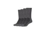 Socken CAMANO "4er Pack", Herren, Gr. 43-46, grau (anthrazit), 74% Baumwolle, 24% Polyamid, 2% Elasthan, uni, Socken Socken
