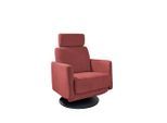 Livetastic , Rot , Textil , Uni , 77x105x87-154 cm , Made in EU , Stoffauswahl, Relaxfunktion, Sitzfläche 360° drehbar ,