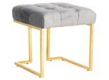 Hocker Rare Grau Samt