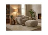 Trendmanufaktur Hocker , Beige , Kunststoff , rechteckig , 92x46x74 cm , Made in EU , Wohnzimmer, Sessel, Hocker, Sitzhocker