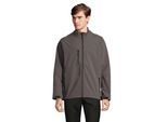 SOLS Heren Relax Soft Shell Jas (Houtskool Grijs Effen)