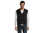 SOLS Heren Reporter Body Warmer (Zwart)
