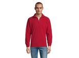 SOLS Volwassen uniseks Ness Half Zip Fleece Top (Rood)