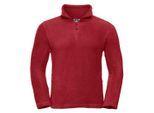 Russell Heren Quarter Zip Outdoor Fleece Top (Klassiek rood)