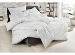 Bettwäsche PRIMERA "Uni Luxus-Satin in Gr. 135x200, 155x220 oder 200x200 cm", weiß, B/L: 200cm x 200cm, 1 Stk., 2 Stk., Satin, B/L: 80cm x 80cm, 3 Stk., Satin, Obermaterial: 100% Baumwolle, Bettwäsche, Bettwäsche, Bettwäsche aus Baumwolle, unifarbene Bettwäsche mit Reißverschluss