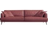 2,5-Sitzer EGOITALIANO "Sophia, Designsofa mit extrakomfortablem Sitzkomfort, Breite 214cm", rot (kirschrot), B:214cm H:77cm T:96cm, Leder BULL (Echtes Rindsleder). Geschliffenes, pigmentiertes und behandeltes Rindsleder mit einer Dicke von 1, 3-1, 5 mm. Es handelt sich um ein weiches, geschütztes Leder. Eine leichte Deckschicht schützt sie vor Flecken, ohne ihre ursprünglichen Eigenschaften zu ve
