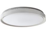 EGLO Deckenleuchte "SELUCI", weiß (nickelfarben), Ø 49 H: 8cm, 1 Stk., Leuchten, Wand-/Deckenleuchte, H8 x Ø49 cm, 4X10W inkl., Deckenleuchte
