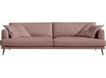 2,5-Sitzer EGOITALIANO "Sophia, Designsofa mit extrakomfortablem Sitzkomfort, Breite 214cm", rosa (altrosa), B:214cm H:77cm T:96cm, Leder BULL (Echtes Rindsleder). Geschliffenes, pigmentiertes und behandeltes Rindsleder mit einer Dicke von 1, 3-1, 5 mm. Es handelt sich um ein weiches, geschütztes Leder. Eine leichte Deckschicht schützt sie vor Flecken, ohne ihre ursprünglichen Eigenschaften zu ver