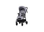 Chipolino Kinderwagen Blossom Stoßdämpfer verstellbare Rückenlehne Korb bis 22kg grau