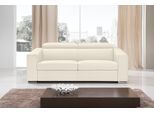 Schlafsofa EGOITALIANO "Cabiria, Design und super Sitz- und Liegekomfort", beige (cremeweiß), B:226cm H:97cm T:103cm, Leder »BULL« (echtes Rindsleder). Geschliffenes, pigmentiertes und behandeltes Rindsleder mit einer Dicke von 1, 3-1, 5 mm. Dieses Leder zeigt eine ziemlich weiche Hand mit einem halb undurchsichtigen Aussehen. Es handelt sich um ein geschütztes Leder. Eine leichte Deckschicht schü