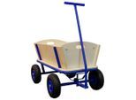 Bollerwagen Billy Beach Wagon, Blau, Holz, Metall, 94.5x97x61 cm, Baby on Tour, Kinderwagen, Bollerwagen