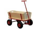 Bollerwagen Billy Beach Wagon, Rot, Holz, Metall, 94.5x97x61 cm, Baby on Tour, Kinderwagen, Bollerwagen