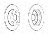 CHAMPION Bremsscheibe 562544ch 260mm 9mm für HONDA