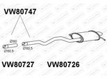 VENEPORTE Endschalldämpfer vw80747 für VAG