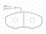 CHAMPION Bremsbelagsatz, Scheibenbremse 573113ch für Citroën Peugeot Fiat