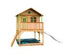 Möbelix , Braun, Grün, Weiß , Holz , Hemlocktanne , 432x293x212 cm , EN 71, CE, FSC 100% , Spielwaren, Outdoorspielzeug, Spielhäuser, Spielhäuser Holz