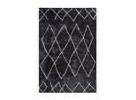 Kayoom , Anthrazit , Textil , geometrisch , rechteckig , 160x230 cm ,