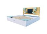 Möbelix , Braun, Grün, Weiß , Holz, Kunststoff , Hemlocktanne , 100x105x59 cm , EN 71, CE, FSC 100% , Sitzfläche, mit Holzschutz vorbehandelt , Spielwaren, Outdoorspielzeug, Sand- & Wasserspielzeug, Sandkasten