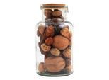 Kayoom , Hellbraun , Glas, Naturmaterialien , 14x27x14 cm ,