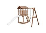 Möbelix , Braun, Weiß , Holz, Kunststoff , 283.6x241.9x349 cm , EN 71, CE, FSC 100% , Spielwaren, Outdoorspielzeug, Spieltürme