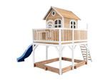 Möbelix , Blau, Braun, Weiß , Holz , Zeder , 613x291x277 cm , Fsc, EN 71 , Spielwaren, Outdoorspielzeug, Spieltürme