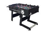 Möbelix , Schwarz , Holz , 61x81x122 cm , Torzähler manuell, seitlicher Balleinwurf, Ballrücklauf an beiden Kopfenden, klappbar , Spielwaren, Spieltische, Tischfußball