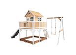 Möbelix , Braun, Grau, Weiß , Holz, Kunststoff , 541x291x277 cm , EN 71, CE, FSC 100% , Spielwaren, Outdoorspielzeug, Spieltürme