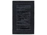 Kayoom , Schwarz , Textil , Used look , rechteckig , 120x170 cm , für Fußbodenheizung geeignet ,