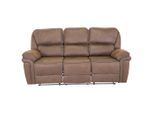 Livetastic , Braun, Schwarz , Textil , 206x96x98 cm , Wohnzimmer, Sofas & Couches, Sofas, 3er Sofas