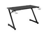 Möbelix , Schwarz , Metall, Holzwerkstoff , rechteckig , 120x75x60 cm , USB-Anschlüsse , Büromöbel, Schreibtische, Gaming-Tische