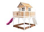 Möbelix , Braun, Lila, Weiß , Holz , Hemlocktanne , 377x291x255 cm , EN 71, CE, FSC 100% , Spielwaren, Outdoorspielzeug, Spieltürme