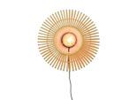 Good & Mojo , Naturfarben , Holz , Bambus , 40 cm , LED-Leuchtmittel austauschbar , Beleuchtung, Innenleuchten, Wandleuchten, Wandleuchten