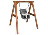 Möbelix , Braun, Grau, Weiß , Holz, Kunststoff , Hemlocktanne , 120x134x103 cm , EN 71, CE, FSC 100% , Sicherheitsgurt, Sicherheitsbügel , Spielwaren, Outdoorspielzeug, Schaukeln & Klettergeräte