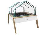 Möbelix , Braun, Weiß , Holz , Hemlocktanne , 90 l , 93.5x99.8x110 cm , Fsc, EN 71, CE , Freizeit im Garten, Gartenpflege, Hochbeete, Hochbeete