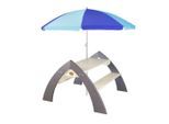 Möbelix , Grau, Weiß, Hellblau, Dunkelblau , Holz , Zeder , Streifen , 119x75x108 cm , EN 71 , wetterbeständig , Spielwaren, Outdoorspielzeug, Kinder-Gartenmöbel