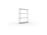Meta Weitspannregal Speed Rack 2470 x 2000 x 400 mm verzinkt + 4 Fachebenen + Spanplatten (20081119)