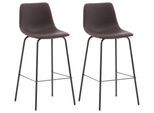 Barhocker-2er Set Alexi ca. 47x103x48 cm Dunkelbraun