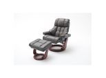 iNNoSeat by MCA + CALGARY XXL Relaxer 180 mit Hocker - versch. Ausführungen - schlamm walnuss