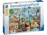 Puzzle RAVENSBURGER "Big City Collage", bunt, Puzzles, KinderB:153cm H:101cm, Pappe, Made in Germany, B:153cm H:101cm