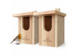 wildtier liebe Nistkasten für Rotkehlchen | 2er Set