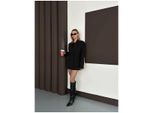 Cemo oversized blazerjurk voor dames, zwart