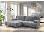 Ecksofa EXXPO - SOFA FASHION "Cambria, B/T: 262/171 cm, hochbeiniges, modernes Design", grau (anthrazit), B:262cm H:93cm T:171cm, Sofas, Ecksofa, inkl. Bettfunktion und Bettkasten, 15 cm bodenfrei, L-Form