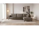 Ecksofa OTTO HOME "OLAND L-Form, B: 289 cm, Skandi-Design", braun, B:289cm H:85cm T:210cm, 100% Polyester, Sofas, Ecksofa, Struktur, Flachgewebe, Luxus-Microfaser, Boucle