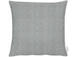 Dekokissen APELT "Vermont" Gr. 1, grau (grau, unifarben), B:46cm L:46cm, Obermaterial: 100% Polyester, Dekokissen_Sitzkissen_Kissenhüllen, Dekokissen, ohne Füllung