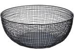 Schale CASABLANCA BY GILDE "Deko-Schale Welding", schwarz, B:30cm H:11,5cm T:30cm Ø:30cm, Metall, Schüsseln, Schale