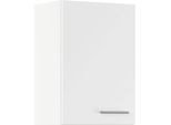 Hängeschrank IMPULS KÜCHEN "Valencia", in drei Breiten, Höhe: 72,3 cm", weiß, B:50cm H:72,3cm T:34,2cm, Dekorfolie, Holzwerkstoff, Schränke, Hängeschrank, vormontiert, mit Drehtür und zwei verstellbaren Fachböden