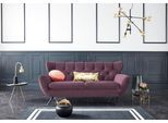 2,5-Sitzer 3C CANDY "Beatrice, extravagantes Megasofa, bequem, Küchensofa, Breite 200cm", rot (bordeaux), B:200cm H:94cm T:95cm, Samt-Optik (100% Polyester), Sofas, 2 5-Sitzer, mit Rückensteppung im Rautenmuster, in Samt Optik oder in Breitcord