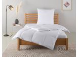 Daunenbettdecke + Kopfkissen OTTO HOME "Moulle, Bettdecke in 135x200 cm, 155x220 cm, 2-tlg.", weiß, B/L: 135cm x 200cm Anzahl Teile 1, B/L: 80cm x 80cm Anzahl Teile 1, Bezug: Baumwolle Füllung: Entendaune/-feder, extrawarm, Bettdecken Bezug: 100% Baumwolle. Kopfkissen Bezug: 100% Baumwolle. Bettdecken Füllung: 90% Daunen, 10% Federn. Kopfkissen Füllung: 85% Federn, 15% Daunen, Bettwaren-Sets, Daun